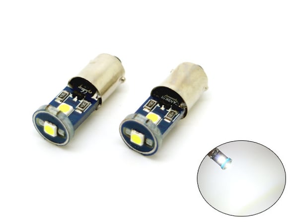 BA9S Canbus 6000k Led 2-pack T4W xenonlook 100 lumen
