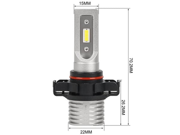 H16 PS24w 5202 1500 lumen dimljus led lampor  2-pack 12v 24v led