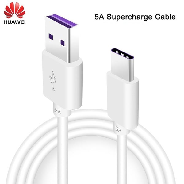 Laturi Huawei Kaapeli SuperCharge USB-C 22,5W 5A 2 metriä Punottu kaapeli