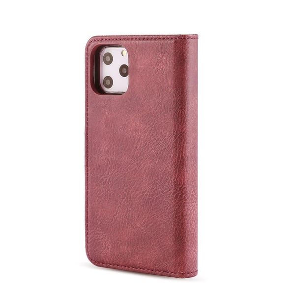 DG.MING iPhone 11 Pro Max Split Lommebok - deksel I Lær - Rød