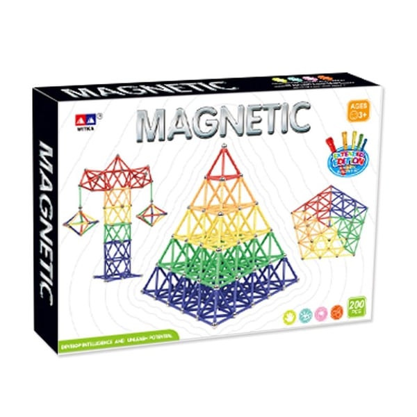 Witka - Magneettinen rakennussarja, 200 osaa (58 mm)