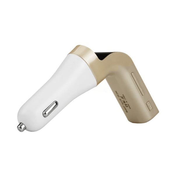 FM-sender med Bluetooth Tilslutning 4-i-1, Guld