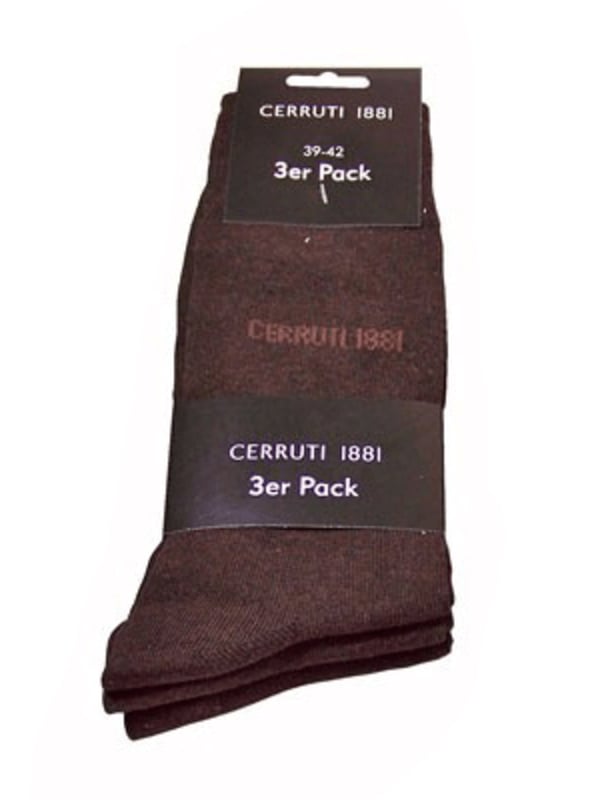 Cerruti 1881 strumpor 9 par stl 43-46 - Mörkbrun
