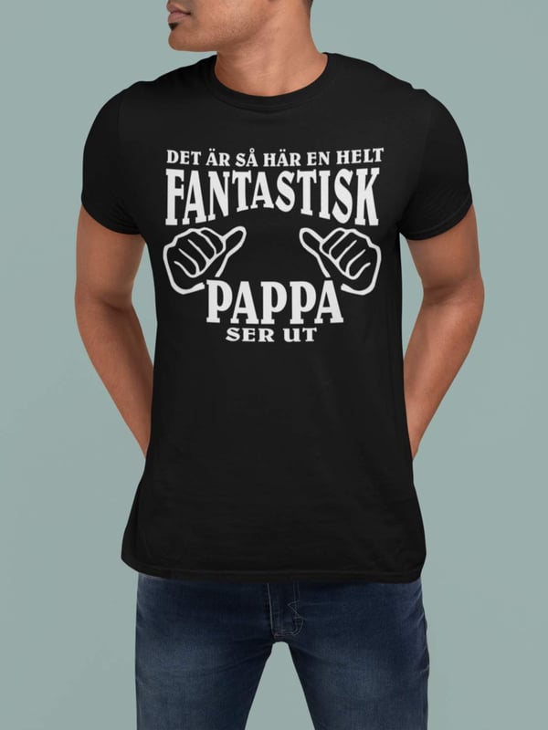 Pappa T-shirt & Mugg Paket. Hur en fantastisk Pappa ser ut