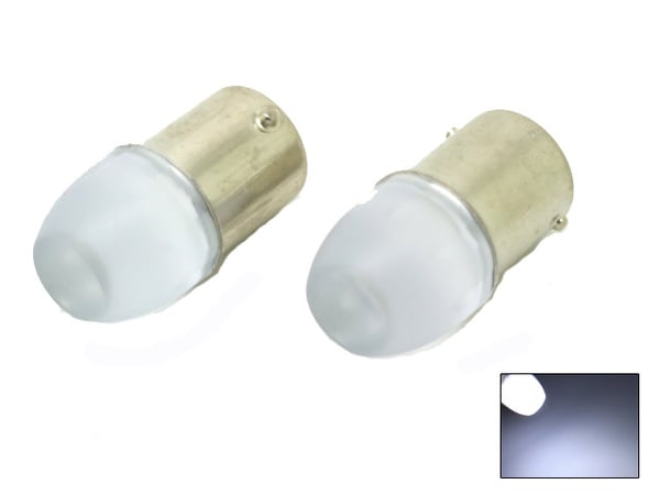 Ba15s r5w r10w 1156 Led-lamppu m. 1w cob siru 8000K 2-pack Ba15s r5w r10w 1156 Led-lamppu m. 1w cob siru 8000K 2-pack