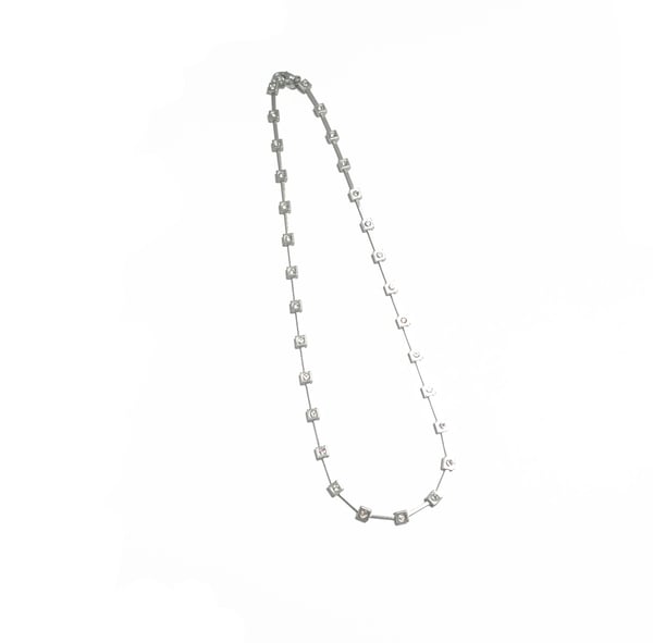 Silverpläterat halsband 40 cm