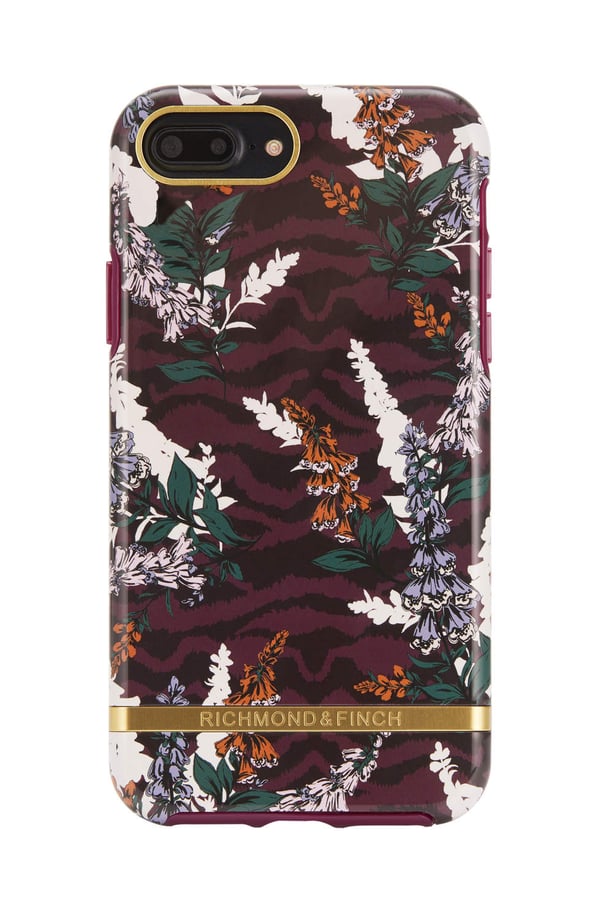 Richmond & Finch -suojakuori iPhone 6/7/8 Plus -puhelimelle - Floral Zebra