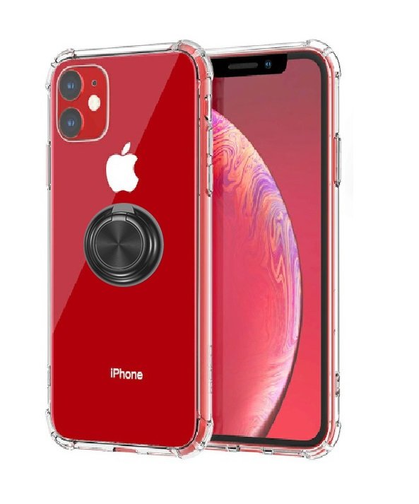 iPhone 11 Pro - Ringholder TPU Beskyttelsescover - Transparent