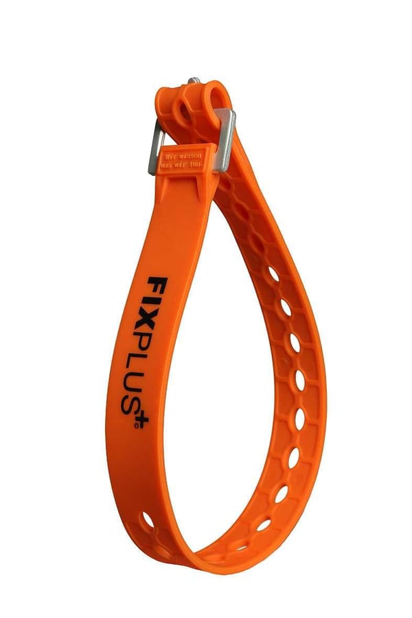 spännband plast/tpu,  skidband plast, FIXPLUS 46 CM orange