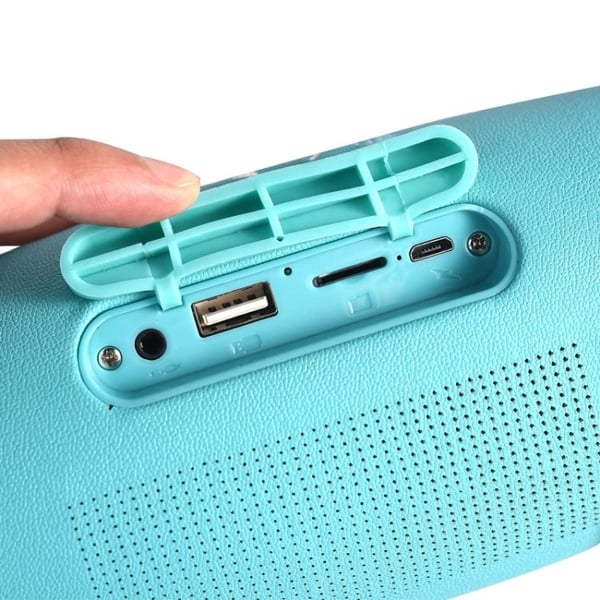 Bluetooth Kaiutin LED-valoilla - Langaton – Musta
