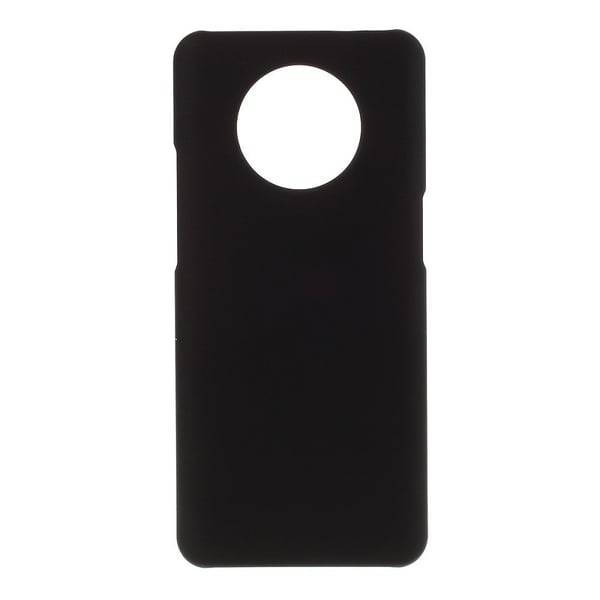Kumitettu kova PC-puhelinkotelo OnePlus 7T:lle - Musta