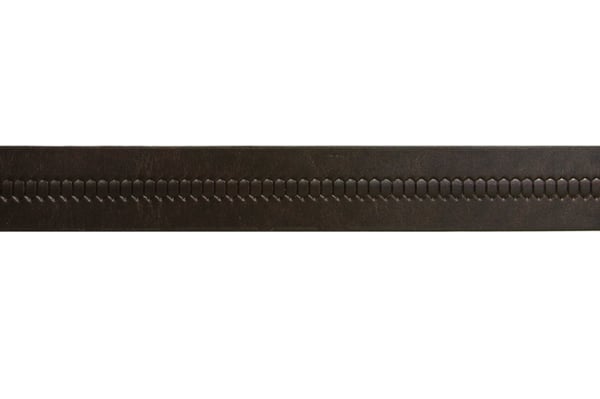 Svart 35mm herrbälte i oxläder