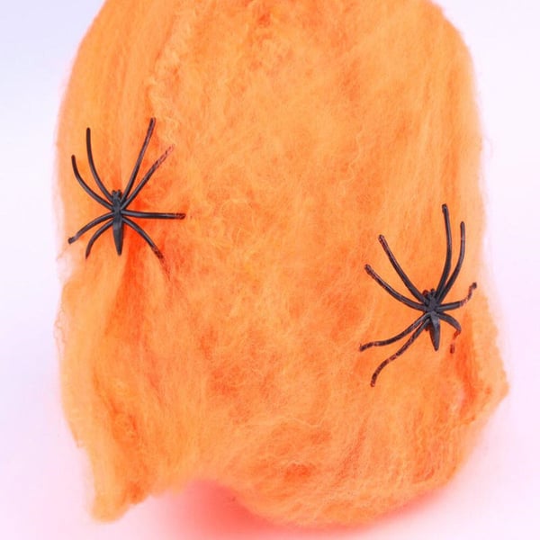 Halloween - Edderkoppnett / Edderkoppnett med 2 edderkopper