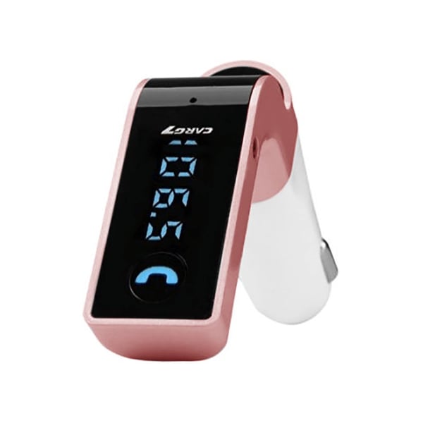 FM-lähetin Bluetooth Yhteydellä 4-in-1, Vaaleanpunainen