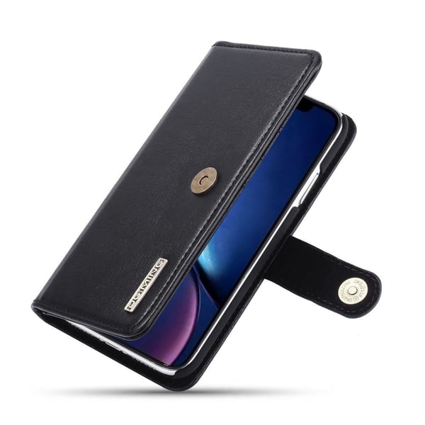 DG.MING iPhone 11 Split Lommebok - deksel I Lær - Svart