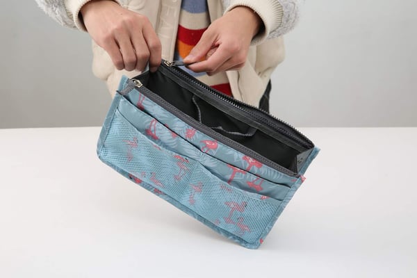 Bag in Bag Handväskinsats Väskinsats Flamingo Mörk Blå
