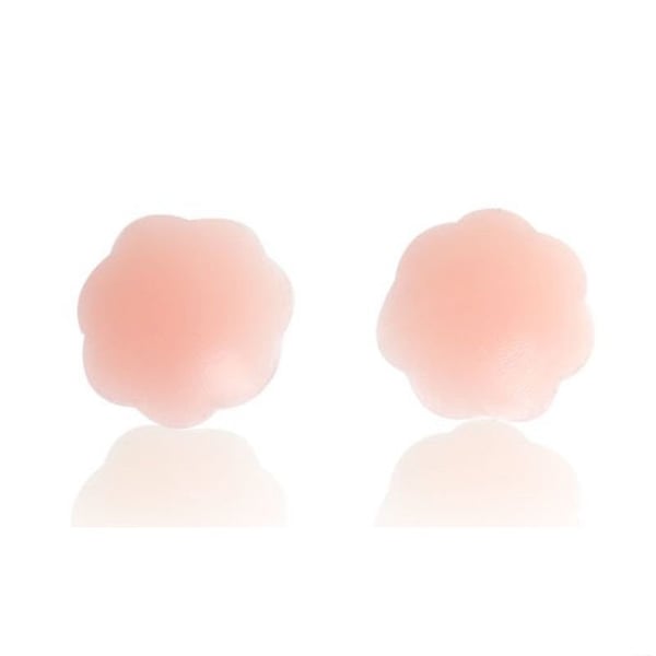 Blomsterformede nipple covers - Beige