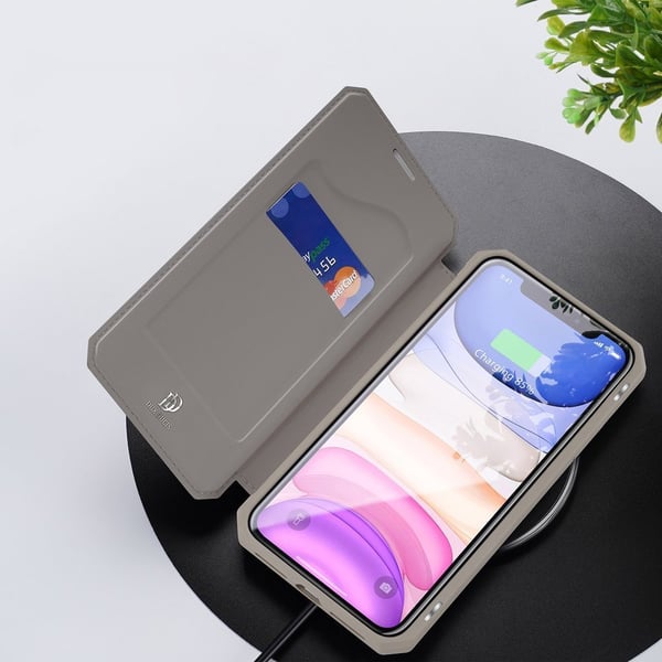 iPhone 11 Pro MAX - Dux Skin X Bookcase Kotelolompakko - Kulta
