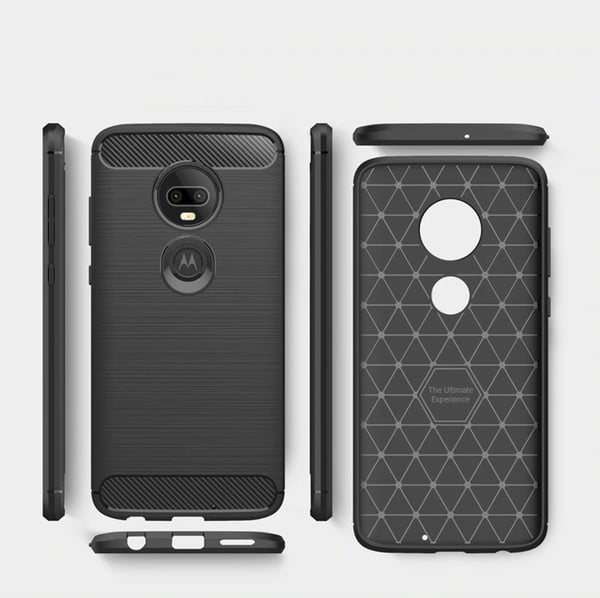 Stöttåligt Armor Carbon TPU-skal Moto G7 Plus