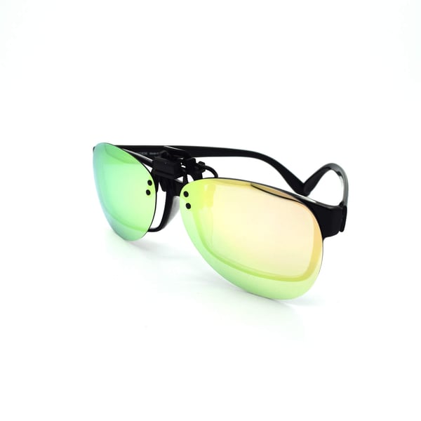 Oval briller klips på / flip up polarisert UV