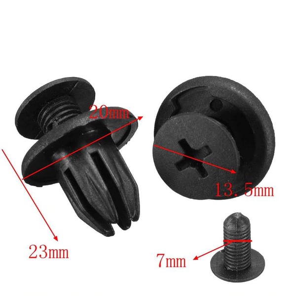 10X Universal plastklips passer til LAND ROVER DISCOVERY 2 DYQ100230