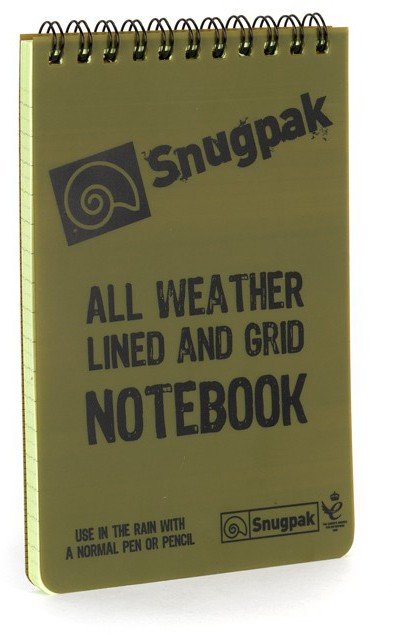 vattentåligt block outdoor, SNUGPAK WATERRESISTANT NOTBOOK olive