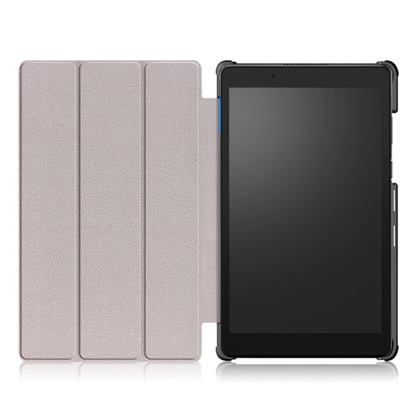Tredobbelt standercover til Lenovo Tab E8 - Sort