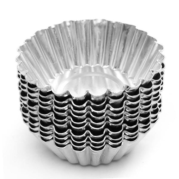 10 bakeformer i metall - Muffinsform - Småkaker - Former