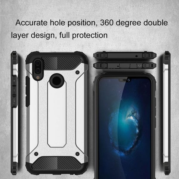 Huawei Y6 (2019) - Deksel/Mobildeksel - Tøff - Sølv