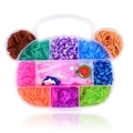 Loom Bands Kit - 600 stk i forskjellige farger og flere tilbehør