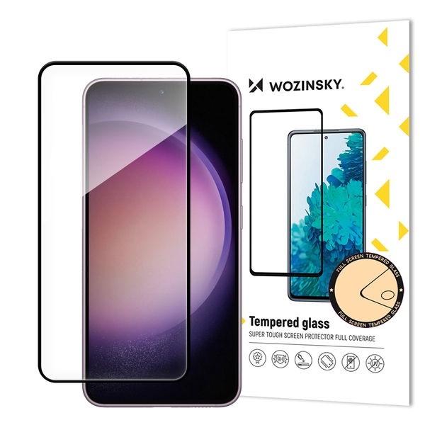 Skærmbeskytter i glas Samsung S24, fuld skærm