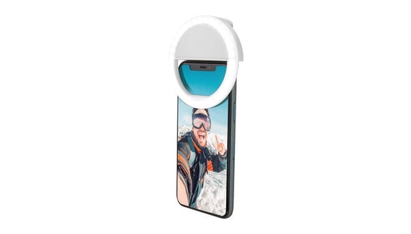 Selfie-lampe / LED-lampe, 3 lysmoduser, Universal, Oppladbar