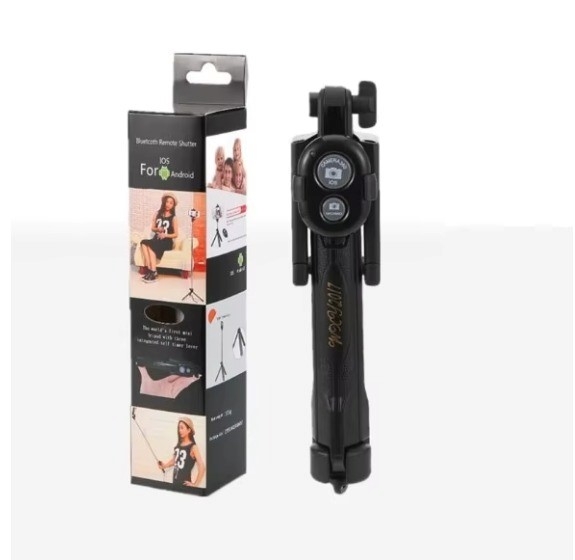 Selfie stick / stativ mobilstativ med bluetooth fjernkontroll