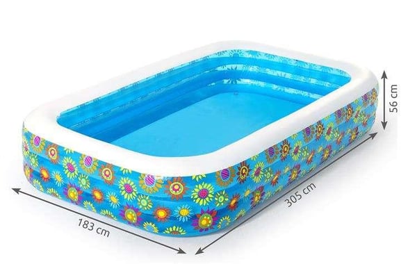 Oppustelig pool - 1161L - Bestway - 305cm/183cm/56cm