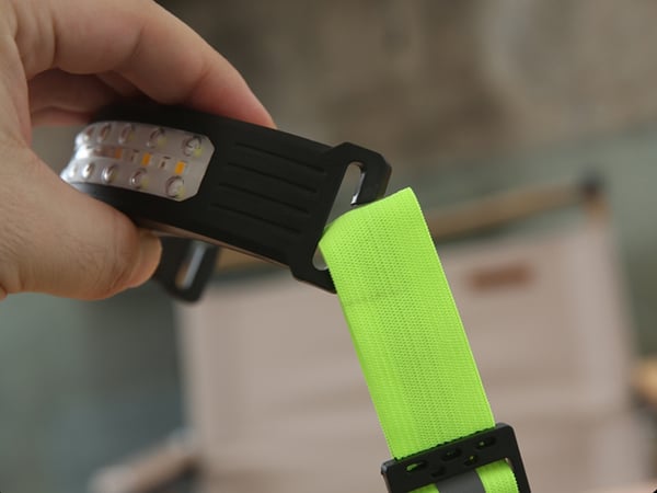 Ladattava otsalamppu - COB LED - Vedenpitävä