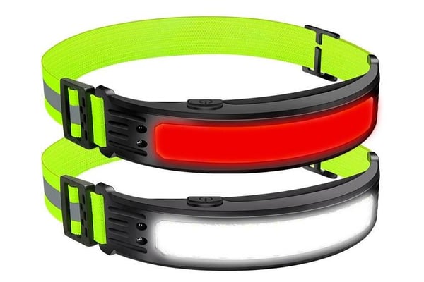 Ladattava otsalamppu - COB LED - Vedenpitävä