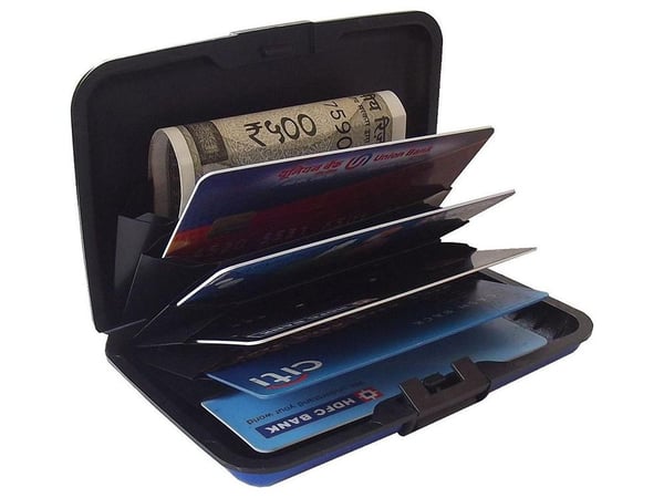 Kortholder i aluminium - RFID-Safe