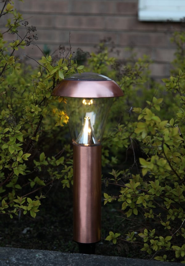 Aurinkokenno-polkuvalo Napoli 36 cm Kupari