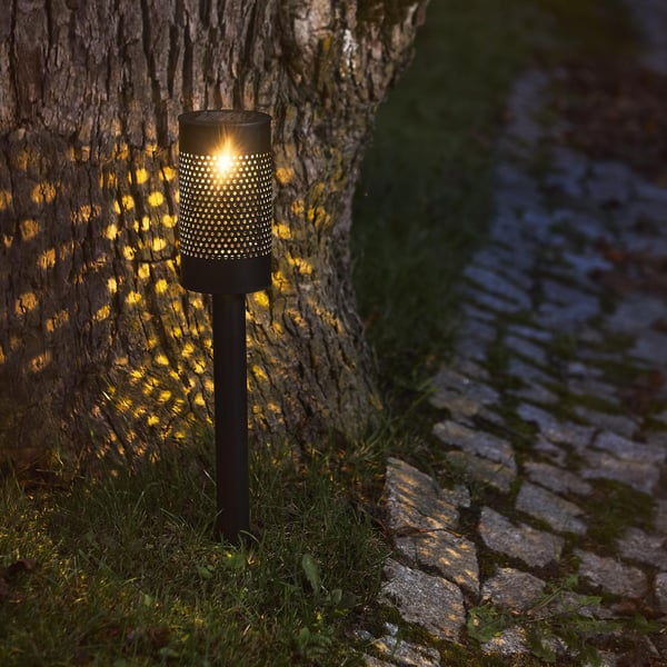 Aurinkokennopylväsvalaisin Blace Musta 46 cm