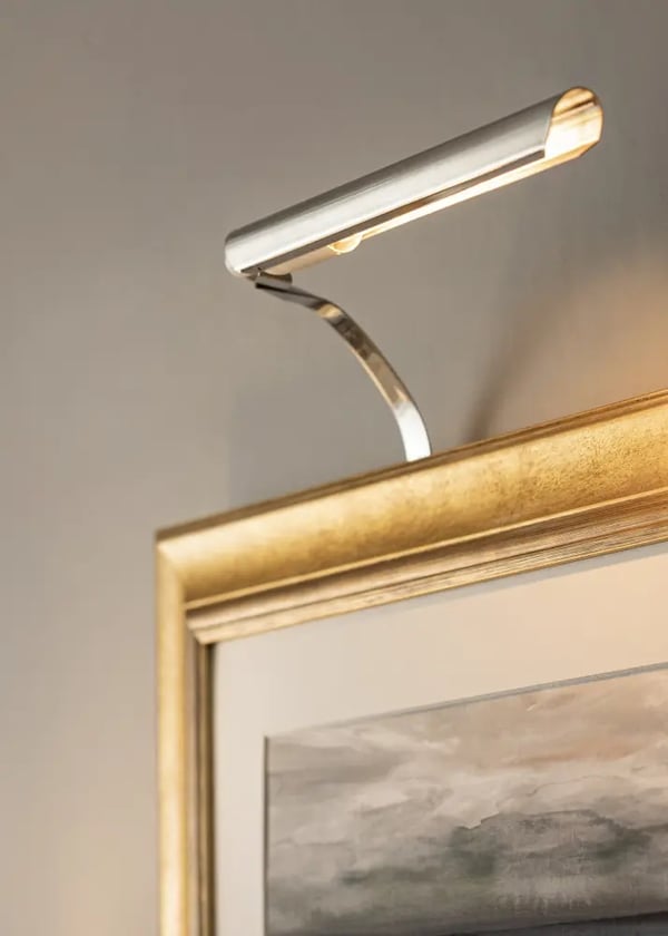 Tauluvalaisin Uno Single Chrome. Eklunds Metall