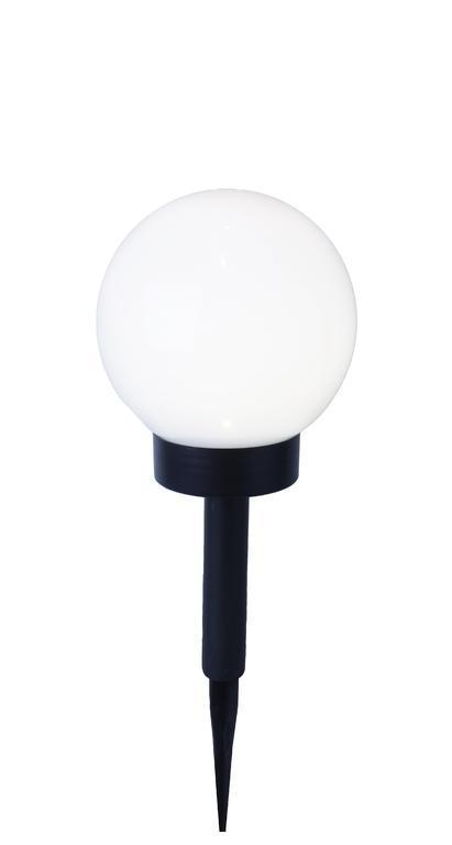 Aurinkoenergialla toimiva puutarhapallo 15 cm. LED