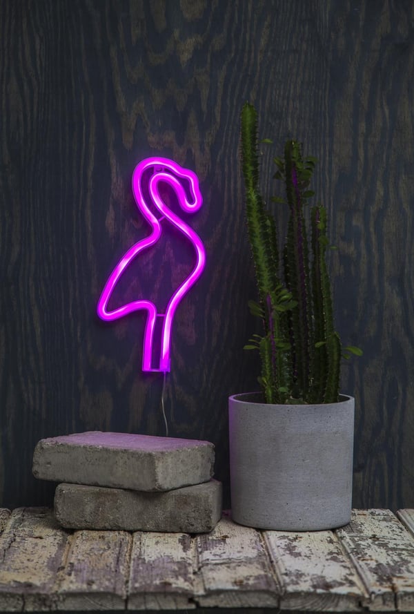 Riippuva koriste Neonlight Flamingo