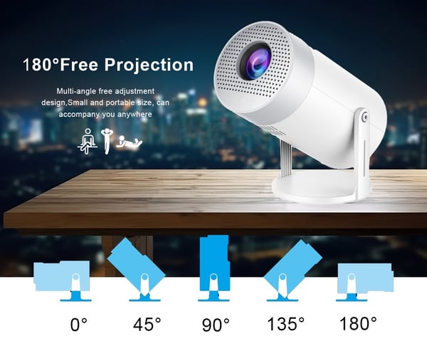 Projektor 4k Android 12 Dual Wifi6 300 Ansi Bt5.0 1080p 1280*720p - MG50