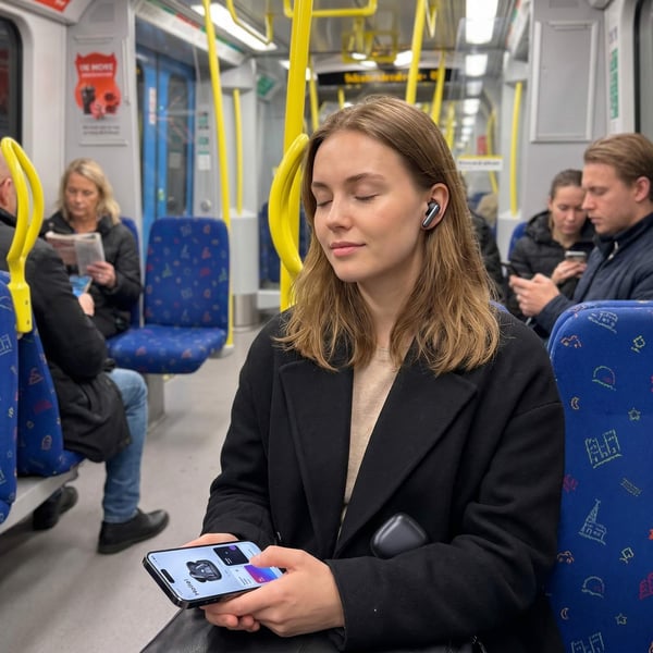 WAVORYX Air1 Pro trådløse høretelefoner Bluetooth 5.4 – Hybrid ANC, 6 Mics ENC, Hi-Res lyd & 40 timers batteritid EQ