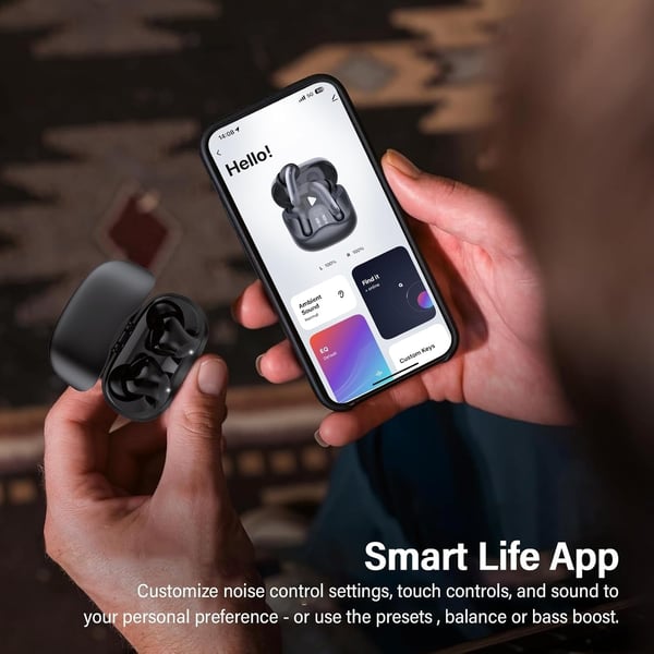 WAVORYX Air1 Pro trådløse høretelefoner Bluetooth 5.4 – Hybrid ANC, 6 Mics ENC, Hi-Res lyd & 40 timers batteritid EQ