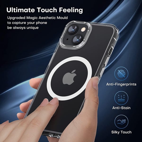 iPhone 14 [9-PACK] 6x hærdet glas + 1x silikoneskal TPU + stel