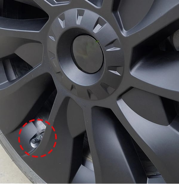 4-Pack Navkapslar Turbin kompatibla med Tesla Model 3 - 18tum