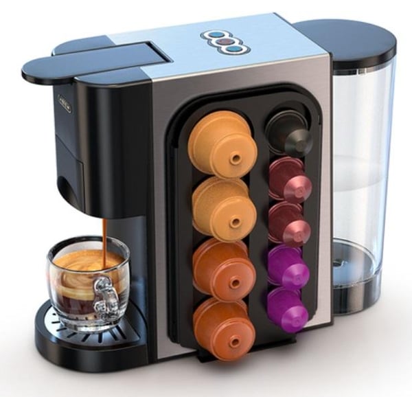 HiBREW Kaffemaskine 4i1 Multi-kapsel Espresso Dolce, Nespresso og flere.