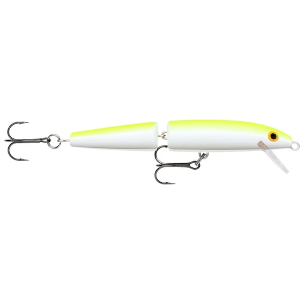 Rapala Jointed Floating 13cm - Sølv Fluorescerende Chartreuse UV