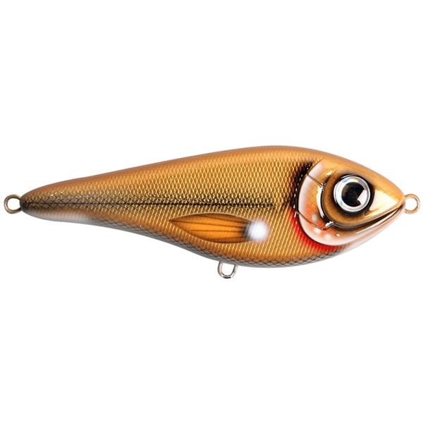 Strike Pro Buster Swim, Sakte Synkende, 13cm, 65g - Bemidji Blonde